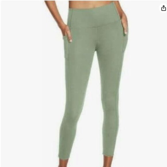 Skechers Go Walk Tight Go Walk High Waisted 7/8 Leggings Green - XXL - Picture 1 of 3